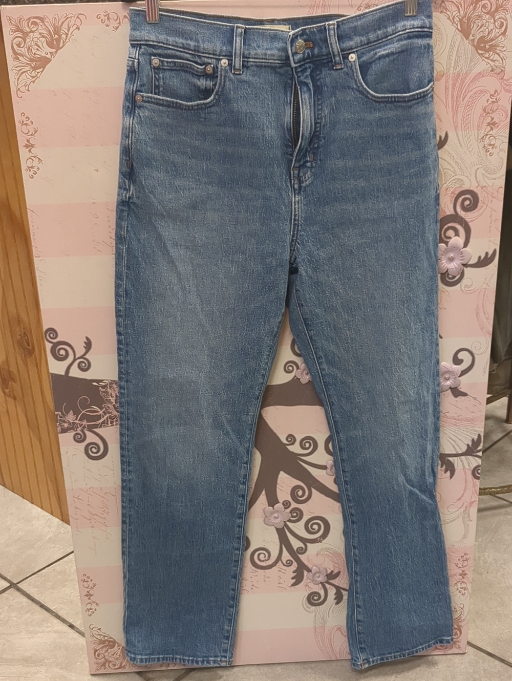 Madewell Straight-Leg Jeans in Medium Blue Wash